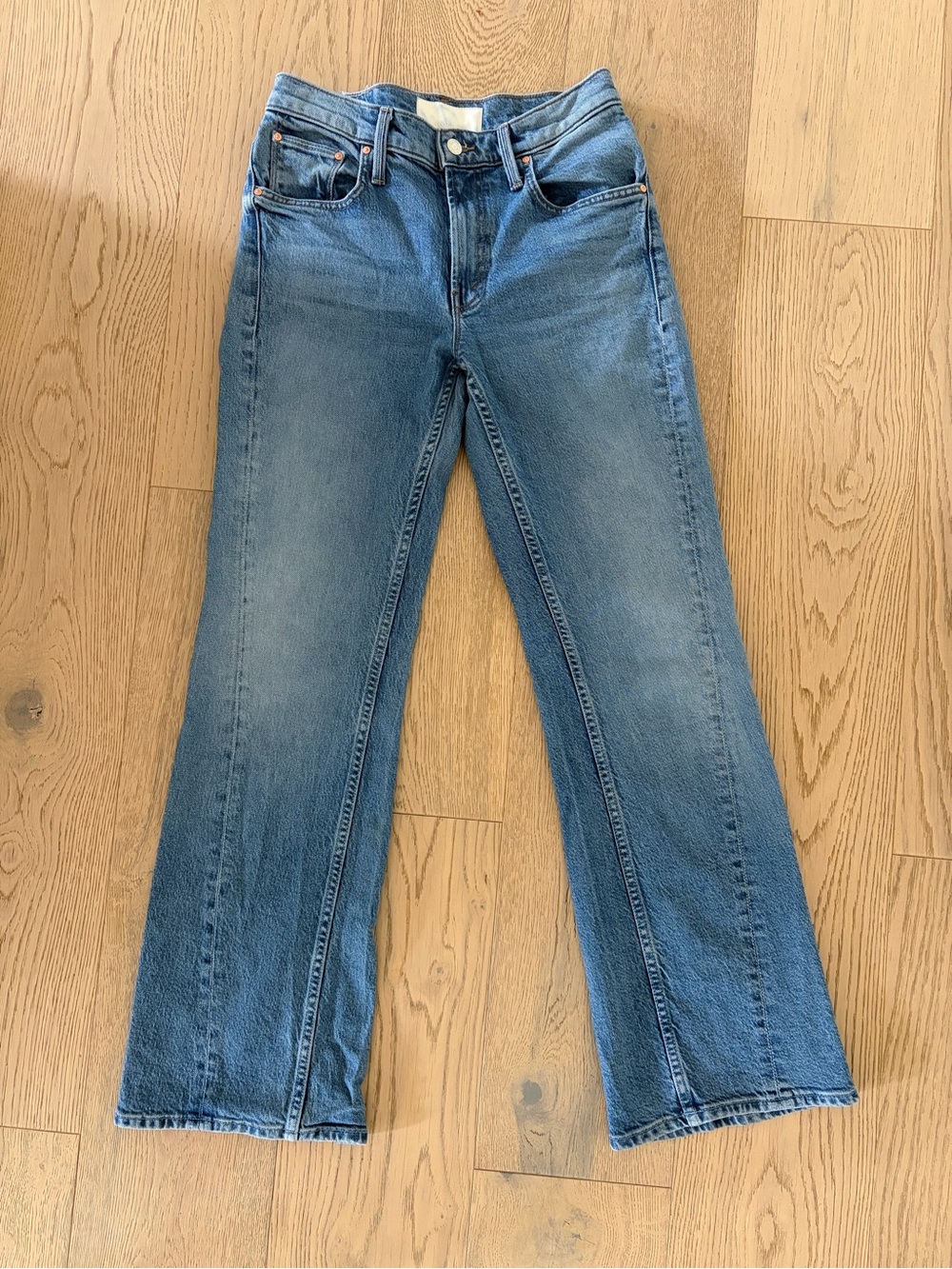 MOTHER Blue Flare-Leg Jeans (like new!)